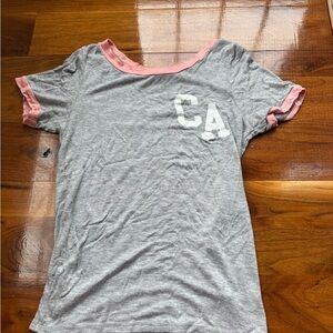 Gray and Pink Kids Shirt with CA Logo